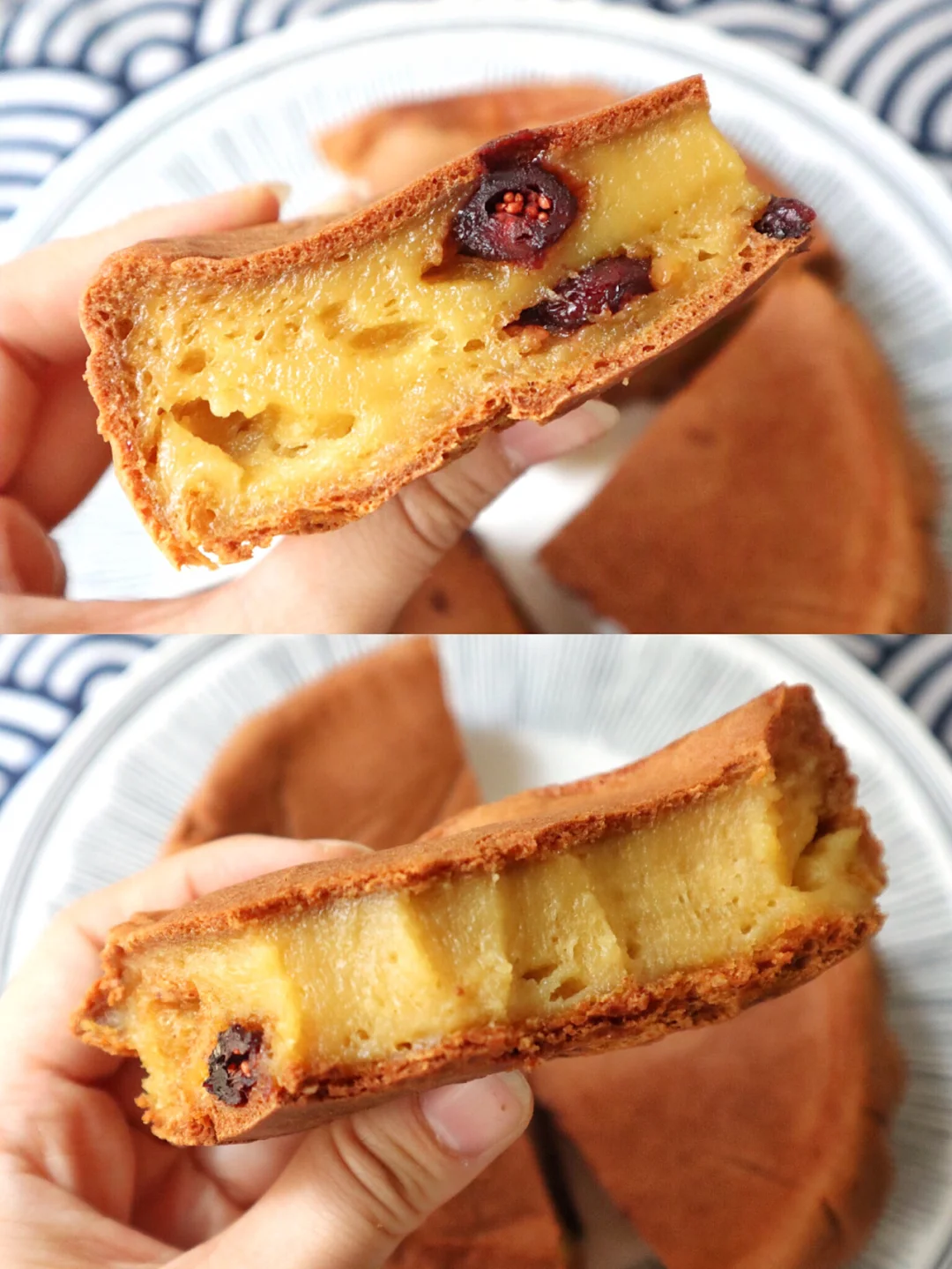 外酥里糯的蔓越莓烤年糕‼️无需揉面打发