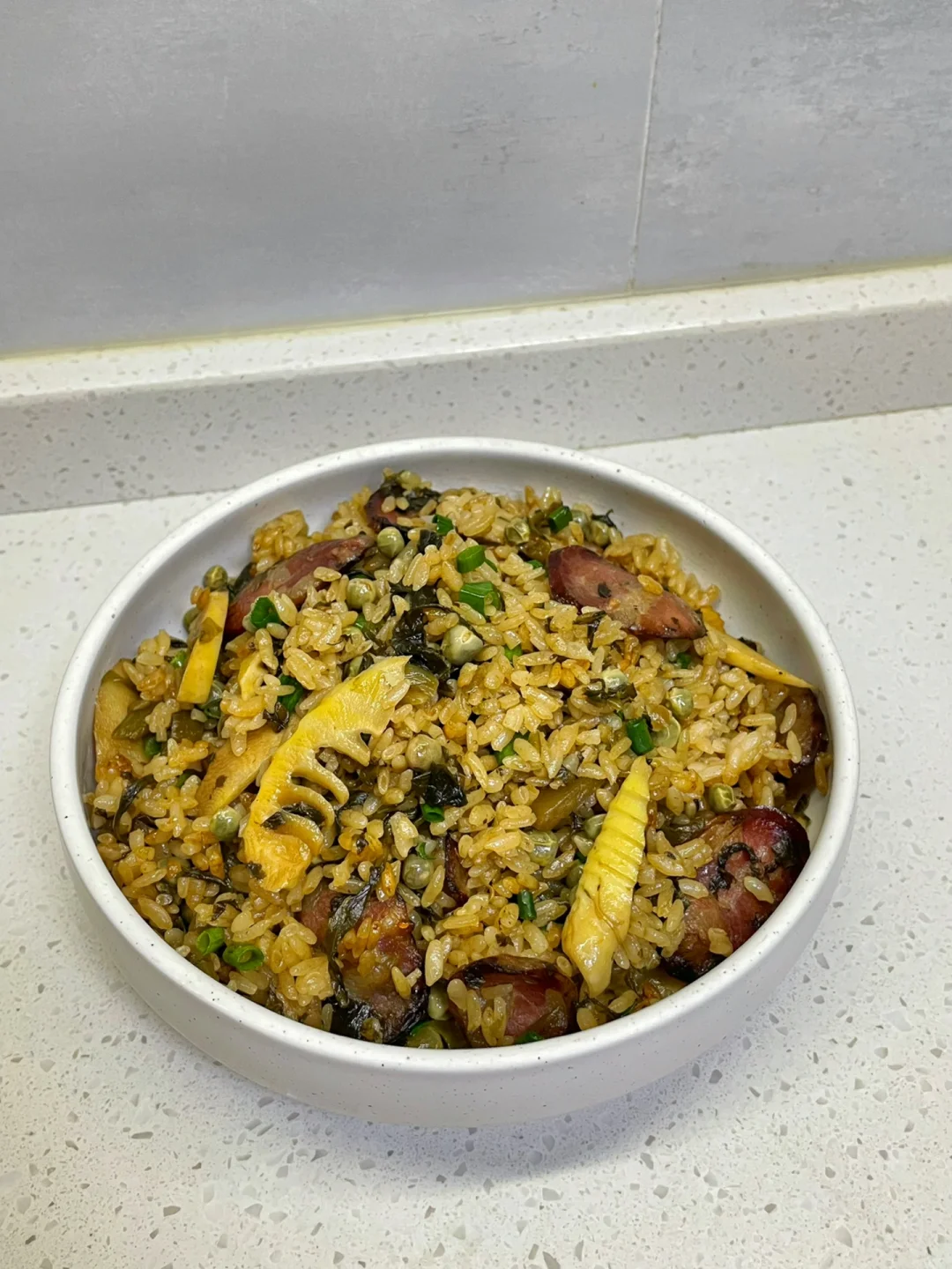 春笋腊肠焖饭也太香了，干饭人的春天🤤