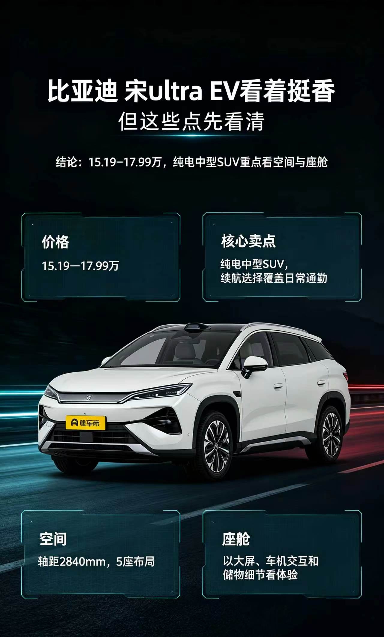 宋Ultra EV看着挺香先看清这些点