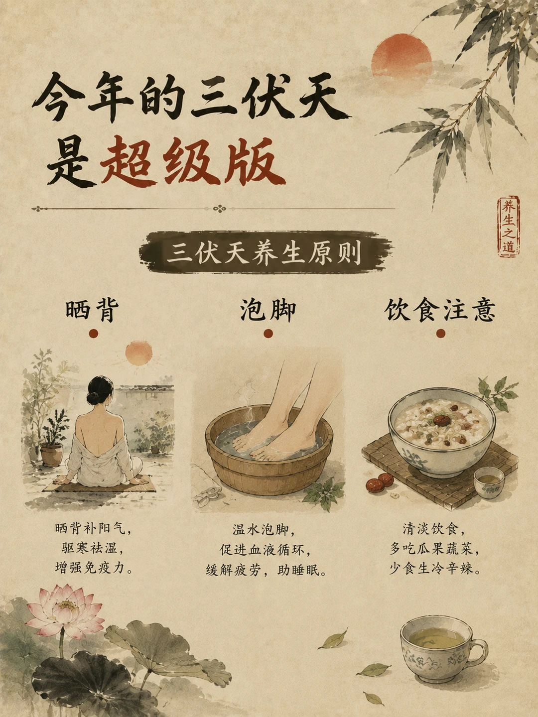 今年的三伏天是超级版，你喝对了吗？