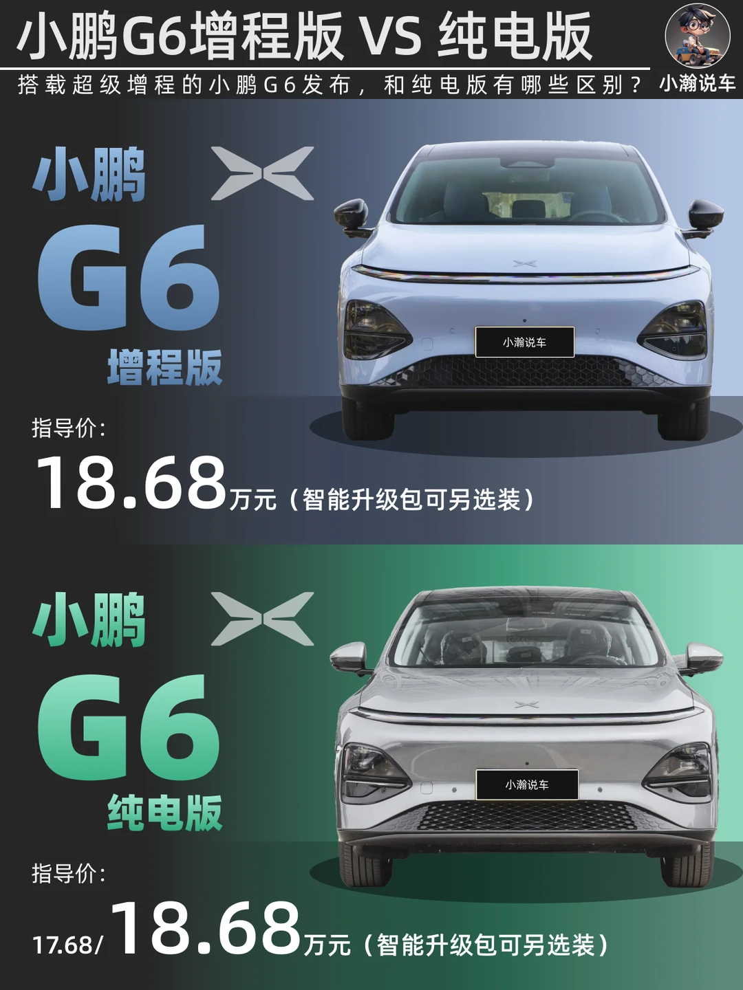 增程版小鹏G6上市：智能SUV可油可电了