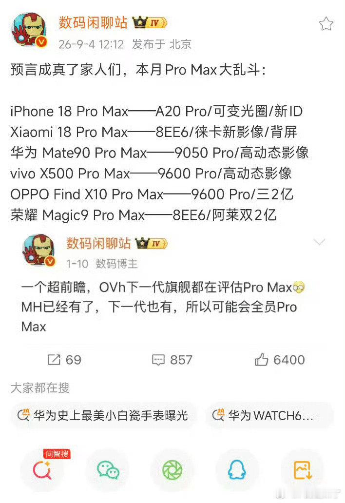 哥几个今年都是PROMAX，我咋记得一些肉📢去年以promax为耻呢[允悲][允悲]你让这些人怎么圆呢，总不能说学习小米吧[笑哈哈] ​
