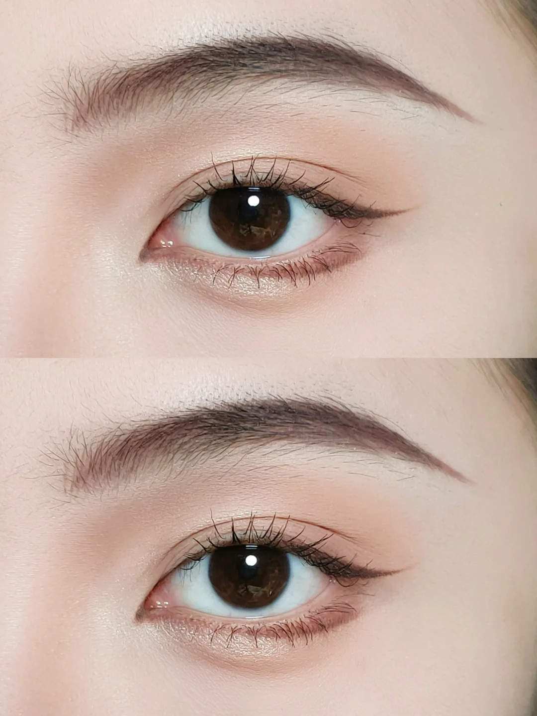 中式远山眉淡妆来了，方圆脸学起来！！