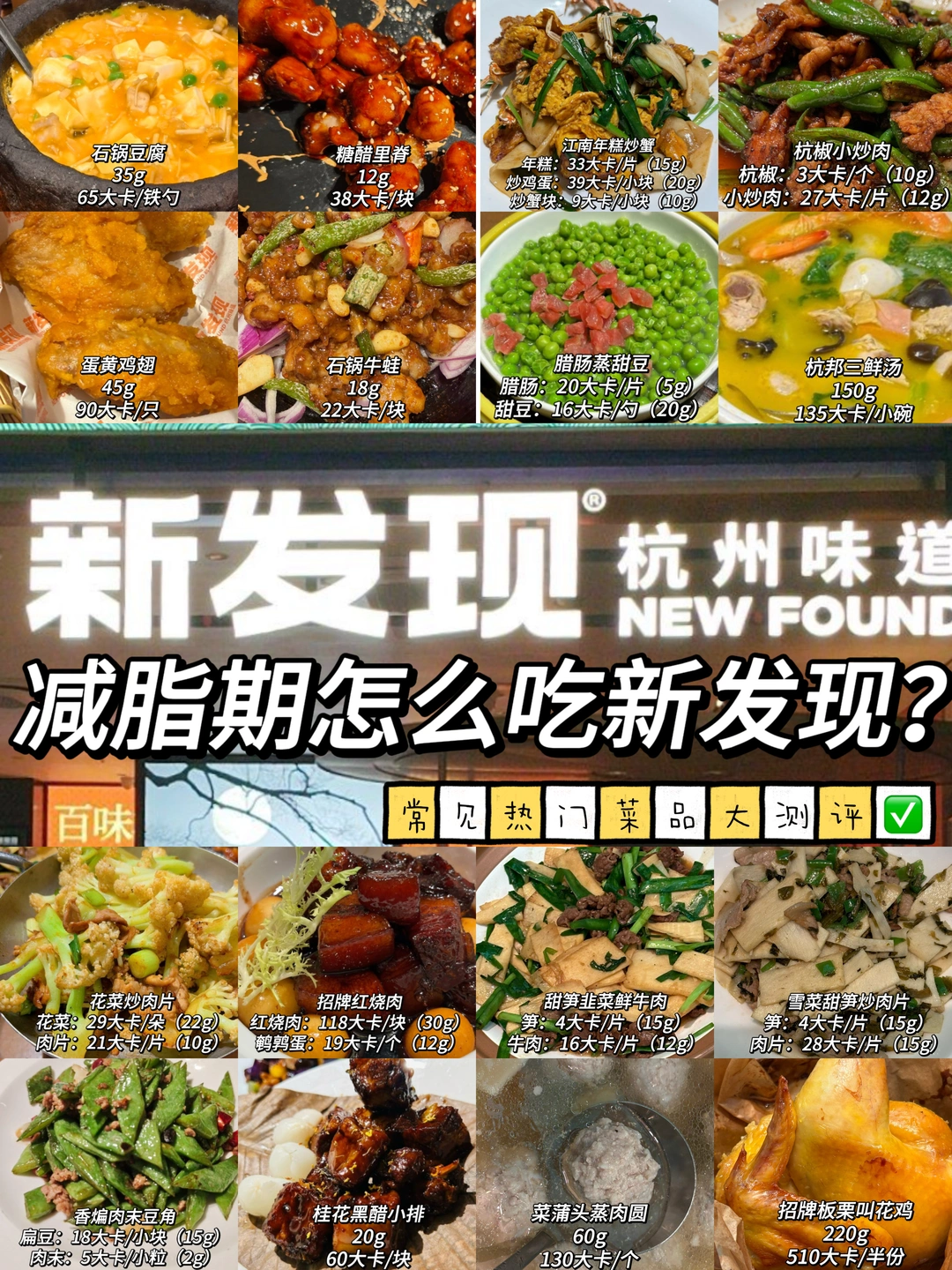 减脂期怎么吃新发现？杭州特色美食热量测评✅
