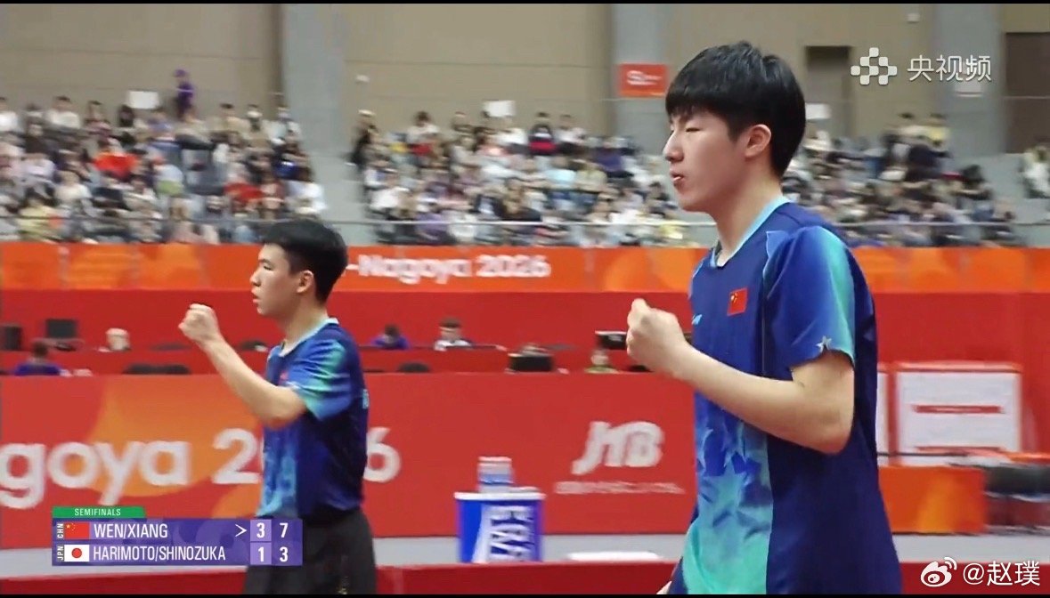 #乒乓球#温瑞博/向鹏 3-4张本智和/篠塚大登 【11-9，11-6，9-11，11-1，10-12，7-11，4-11】，无缘决赛。

看得太难受了，大比分3-1，小比分9-3，距离胜利一步之遥惨遭逆转，本来可以包揽冠亚军，现在冠军又变成不确定因素了…… ​