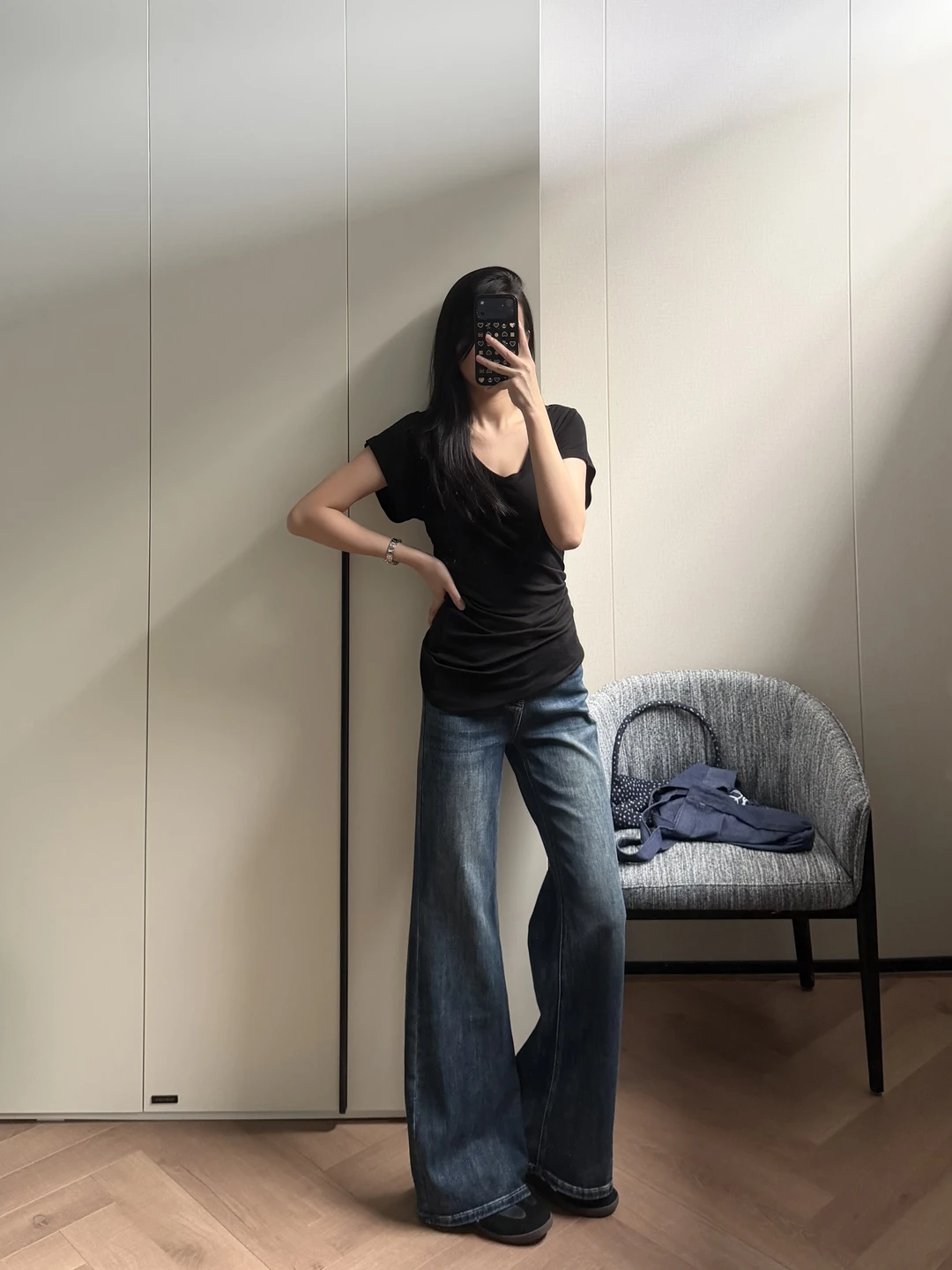 终于！！调出了！！颜色版型敲好看的筒喇裤子！！