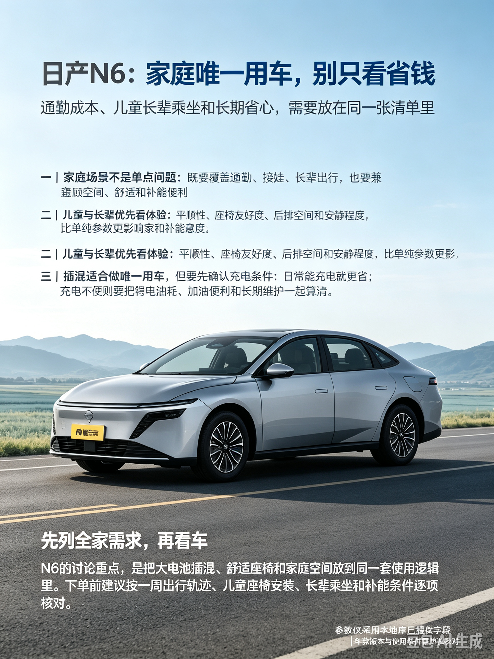 日产N6：家用选车别只盯着省钱