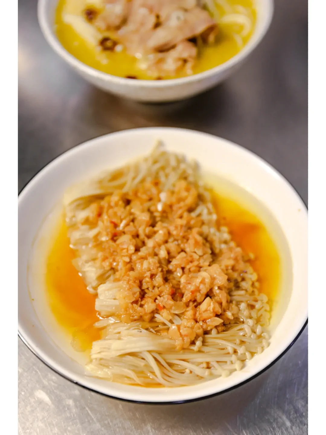 春季护肝减脂小蒸菜｜蒜蓉金针菇