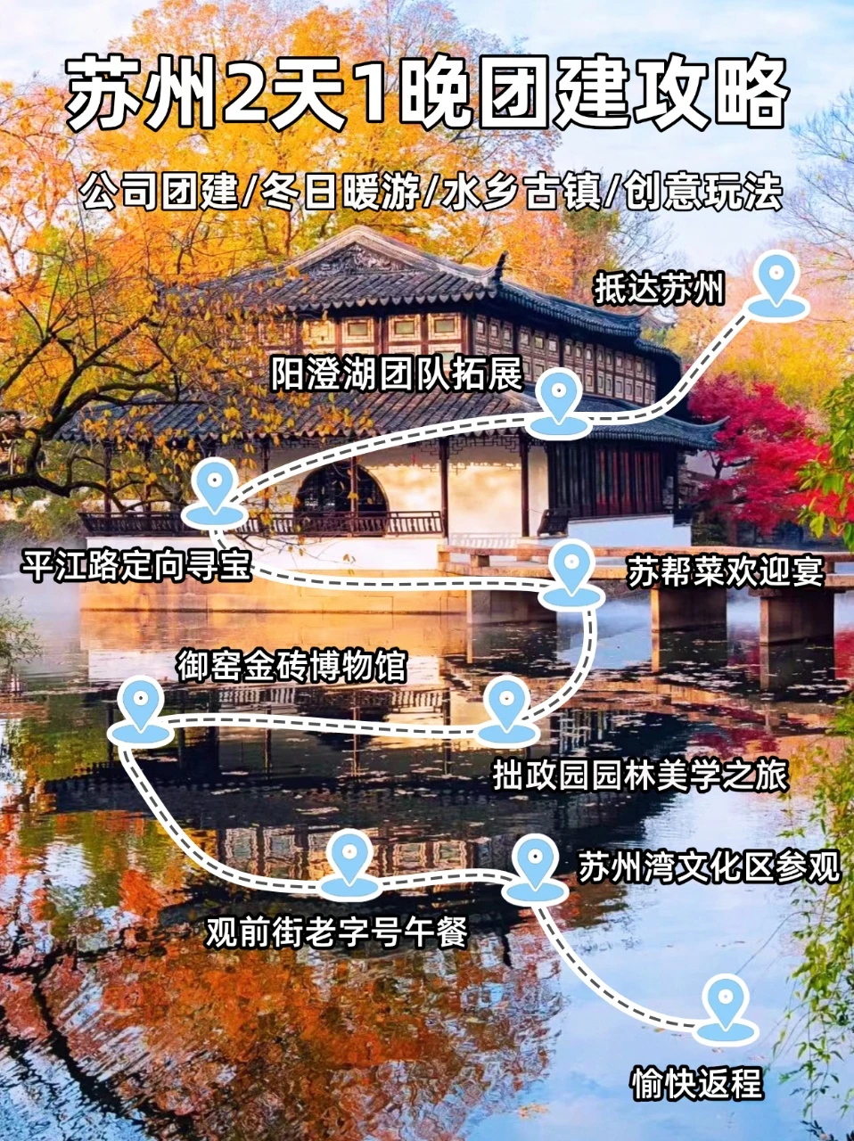 扬州周边团建︱苏州2天1夜攻略，江浙沪团建