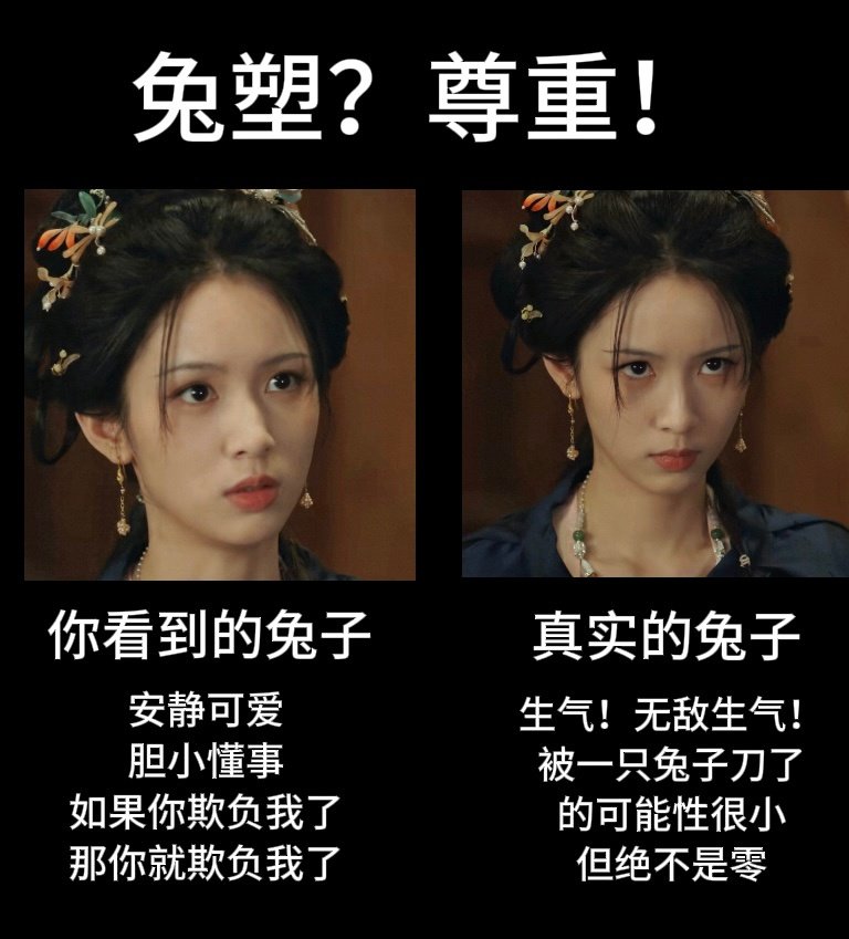 完全按照兔塑来的 ​
