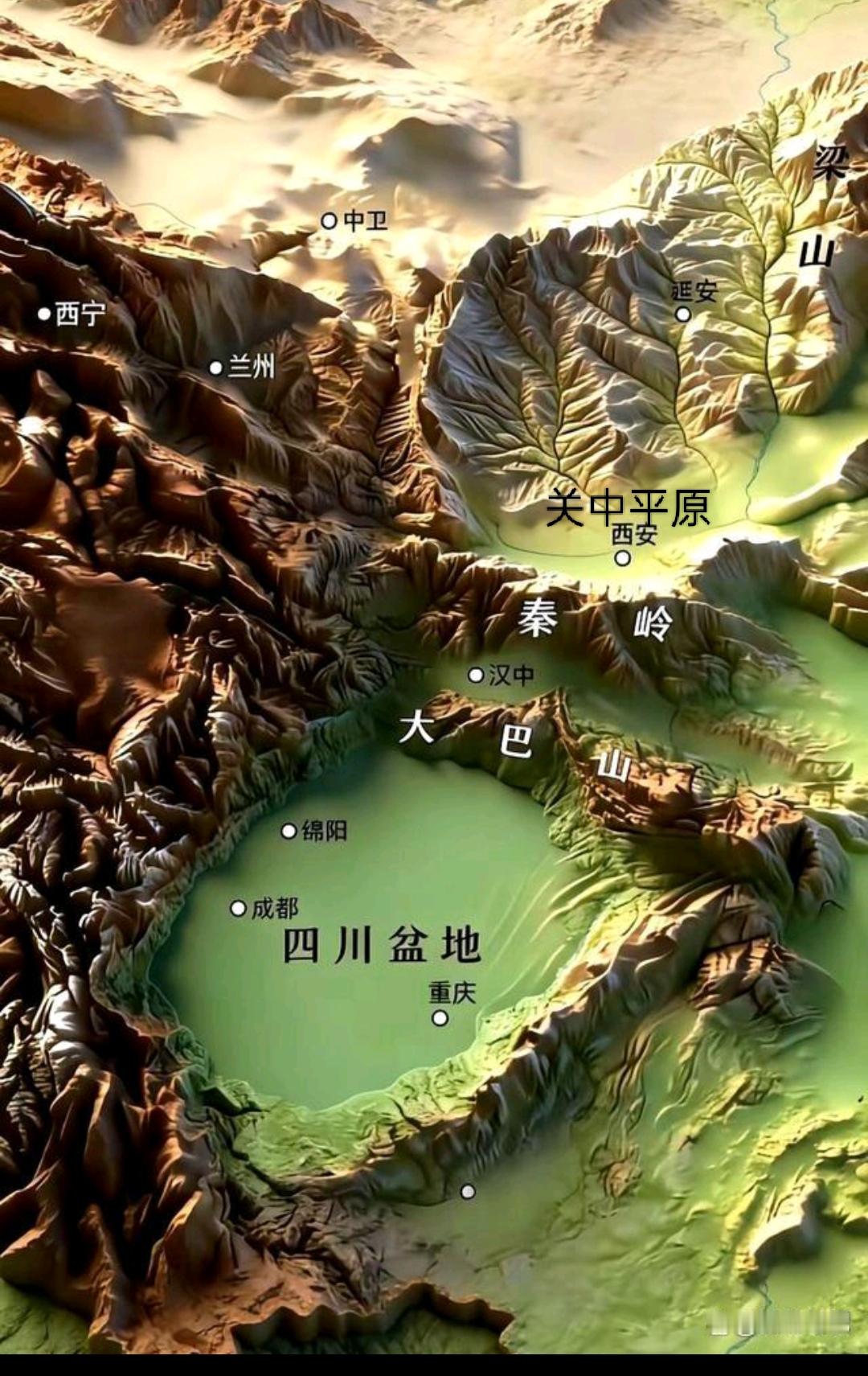 为何关中平原出帝王，而四川确出不了呢？翻了二十四史的帝王籍贯统计，数据其实很直观。
关中地区光是西安、咸阳两地，就走出了秦始皇、汉高祖、汉武帝、隋文帝、唐太宗等超过30位正史承认的大一统王朝帝王，而西安建都时间长达1000多年，这里地处函谷关、萧关之内的关中平原，耕地面积3.4万平方公里，秦汉时粮食