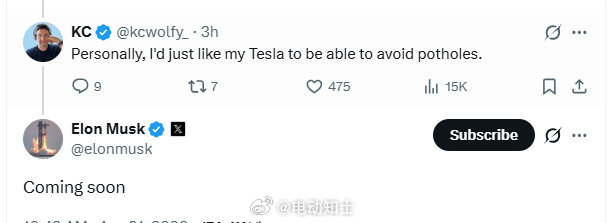 马斯克证实特斯拉FSD也要上避坑的功能了。现在国内的辅助驾驶，华为能做到，还有谁家行？

#特斯拉##特斯拉FSD# ​