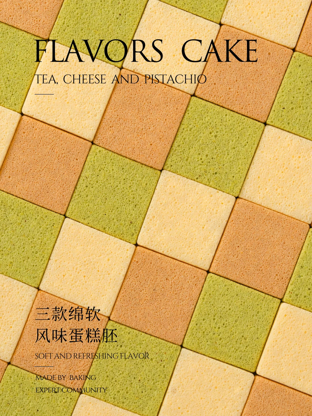 分享三款绵软风味蛋糕胚🍰配方