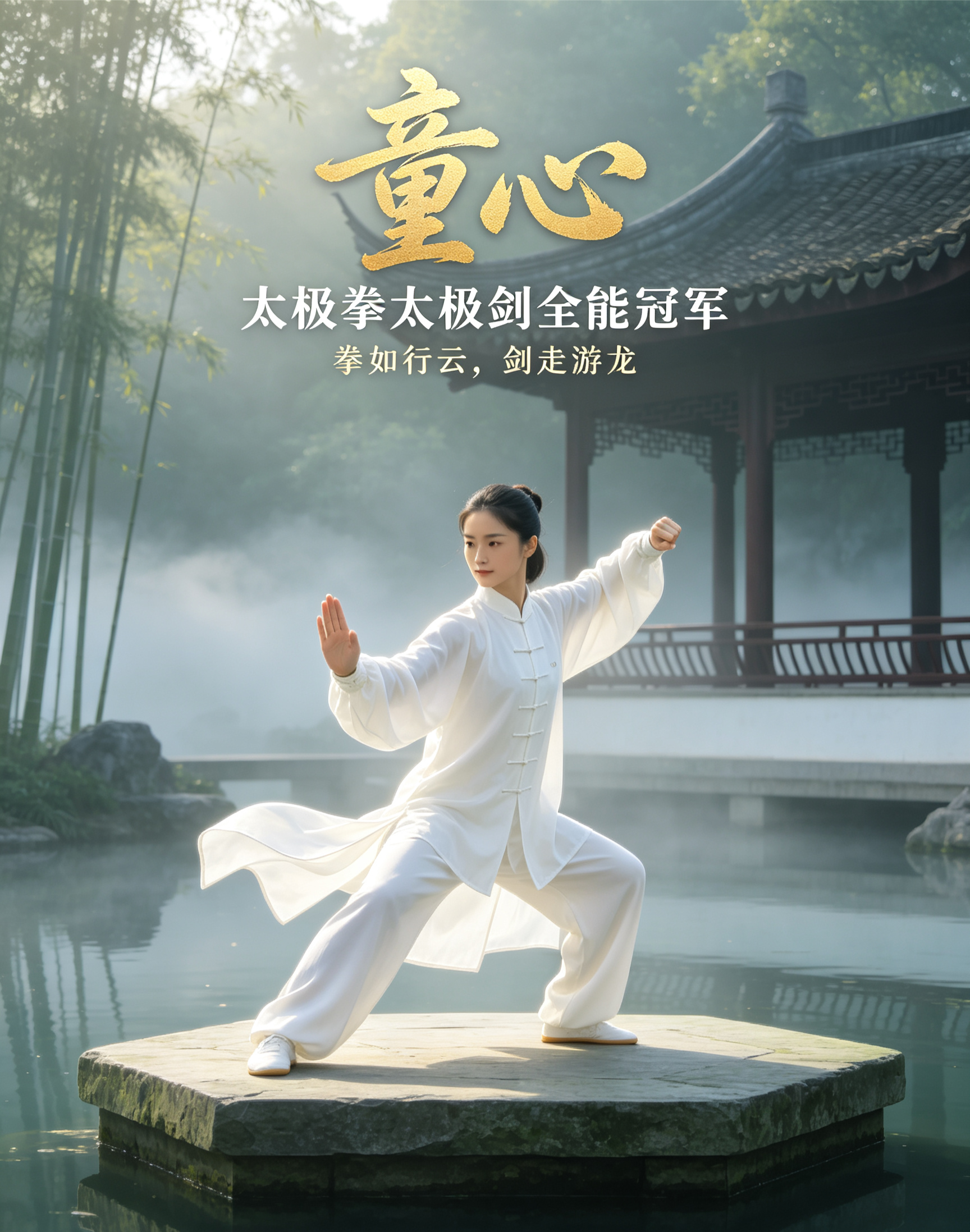 最近，一个名字刷屏了——童心。

不是“保持童心”的那个童心，而是太极拳太极剑全能冠军的那个童心！

全网百万爆火视频里，她一身白衣，剑走游龙，拳如行云。评论区炸了：“这哪是比赛，这是仙女下凡”“别人家的孩子从来没让我失望过”“看她打拳，我连呼吸都放轻了”……

为什么一个太极拳冠军，能火遍全网？