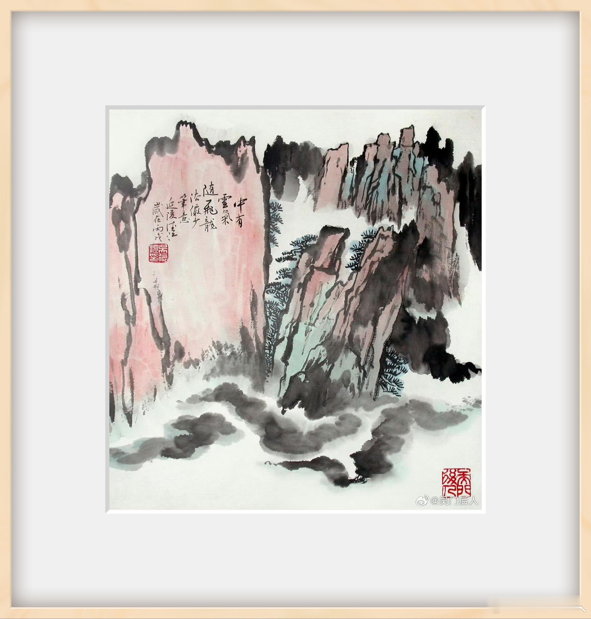 #雷军[超话]#  吴门后人诗画作品集
【仙踪】秋兴之五

岫出五奇峰    听风正月色
云藏一卧龙    樵石人寻去
放鹤在仙踪    晚岁乃从容
平生无所羡    甘棠树爱共

注：《甘棠》一词出自《诗经 召南》之篇名。周武王时，召公姬爽为西伯，有善政。相传他到乡间，曾在棠树下听讼和处理政事，时人为纪念他 ​