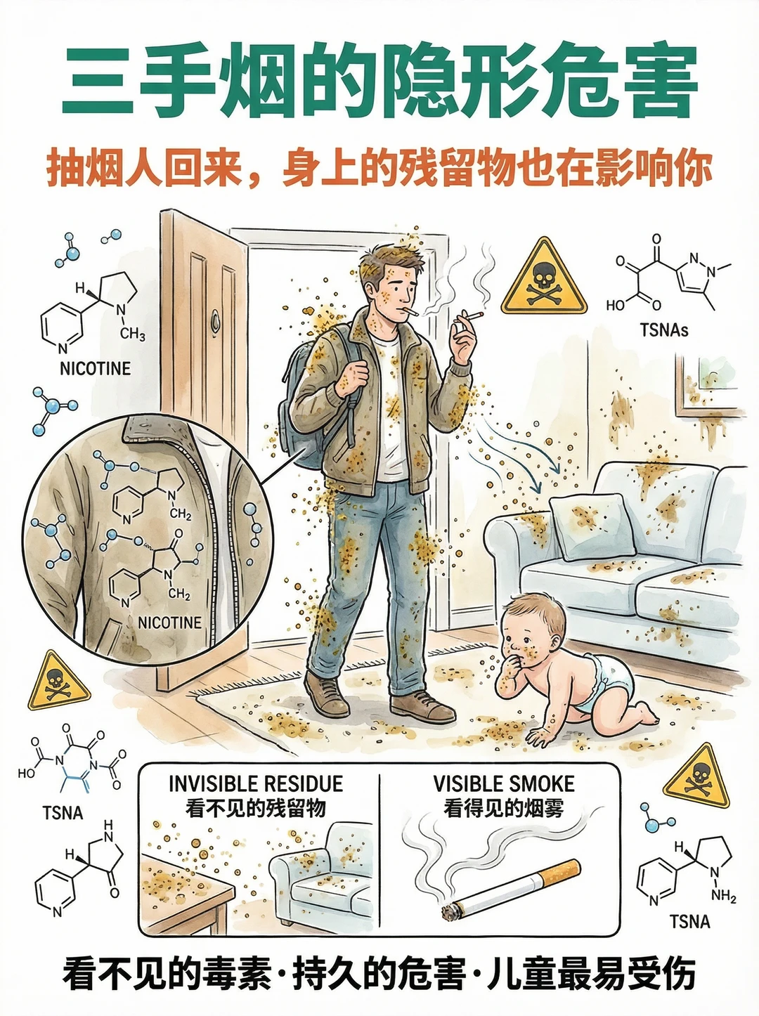 👶家有宝宝，必须戒烟！