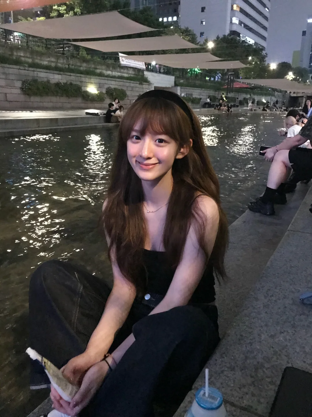 素颜在清溪川坐坐🇰🇷