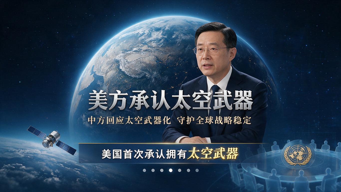 太空，正在迎来新的军备风险！
 
就在刚刚，中国外交部作出严正回应。美国空军部长公开确认，美军已经拥有在轨太空控制武器，这也是美方首次承认具备太空进攻能力。
现存的外层空间条约，只禁止太空部署核武器，对于常规太空武器存在法律漏洞。
太空是全人类共同资源，大量卫星承担导航、气象、灾害监测等民生任务。美