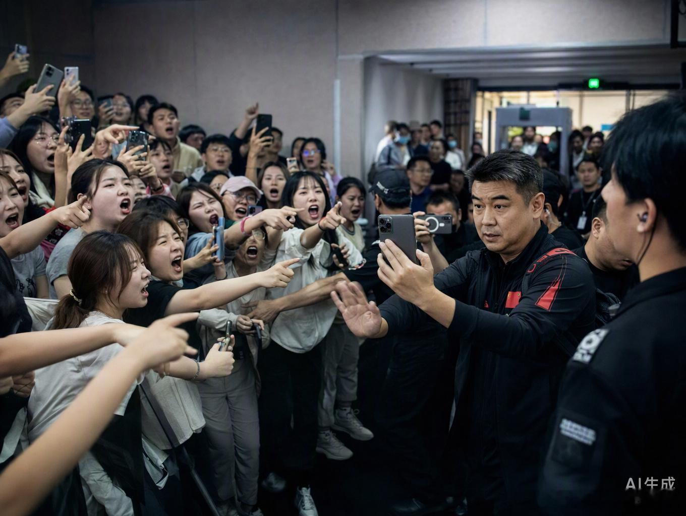 20个人围堵，3个人进局子，最小才16岁，最大的不超过20岁。

这是啥？这是刚上大学的和高中生违法啊！体育饭圈在这么搞下去，年轻人要被荼毒完了。

起因不过是部分球迷对排兵布阵不满，情绪从线上吵到线下，最后演变成对主教练王皓的集体辱骂。结果是：杨某某等3人因情节较重被行政拘留，其余17人批评 ​