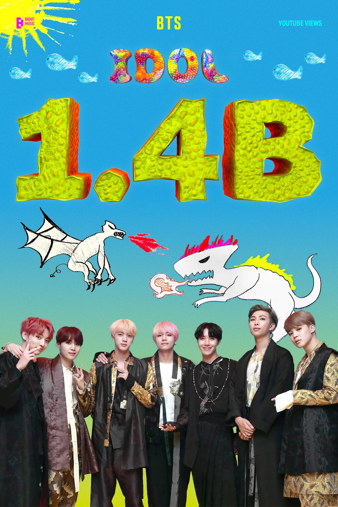 [新闻]防弹少年团'IDOL' MV 突破14亿浏览量
