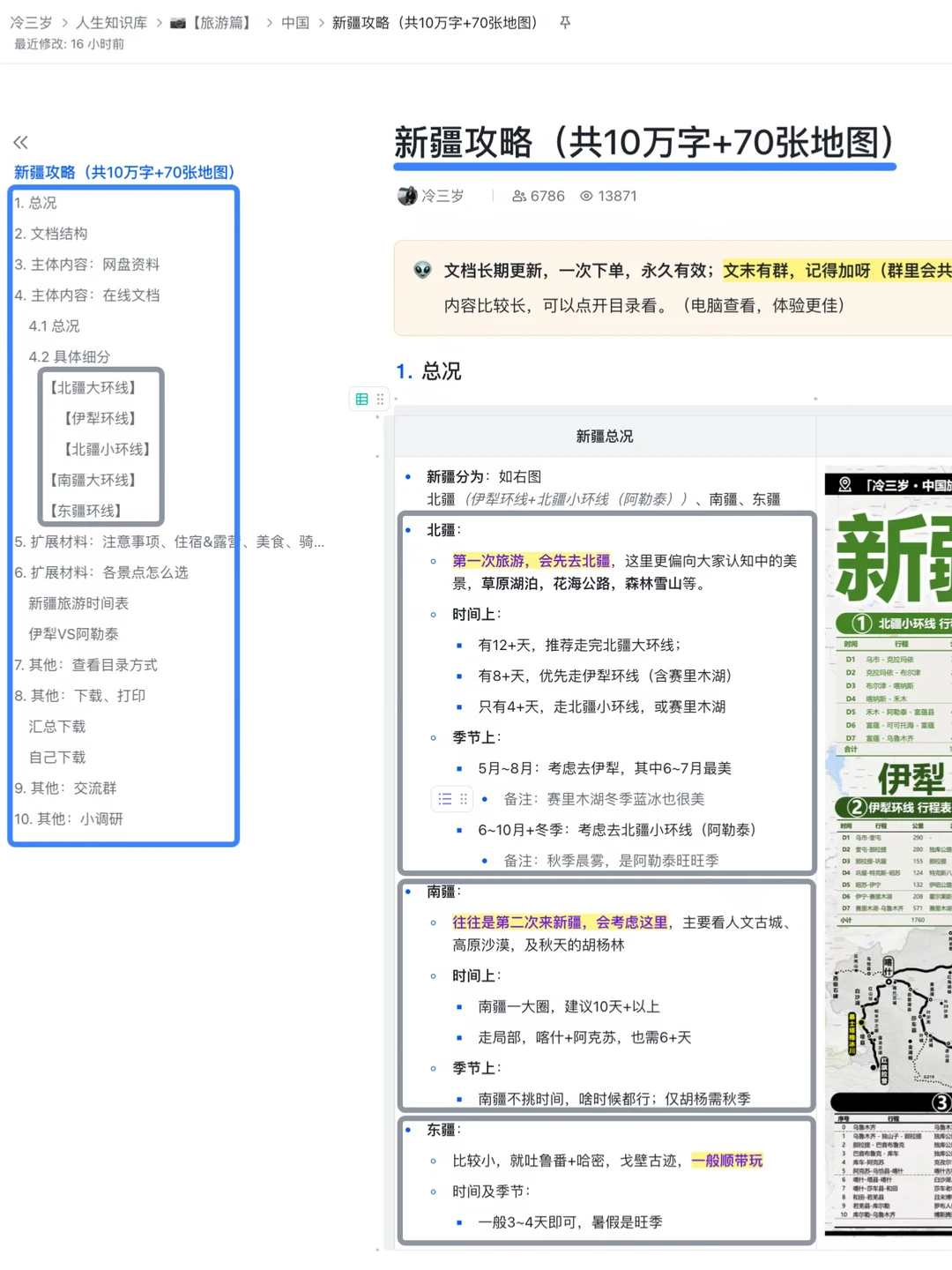一份新疆10万字攻略！来这自驾不愁了