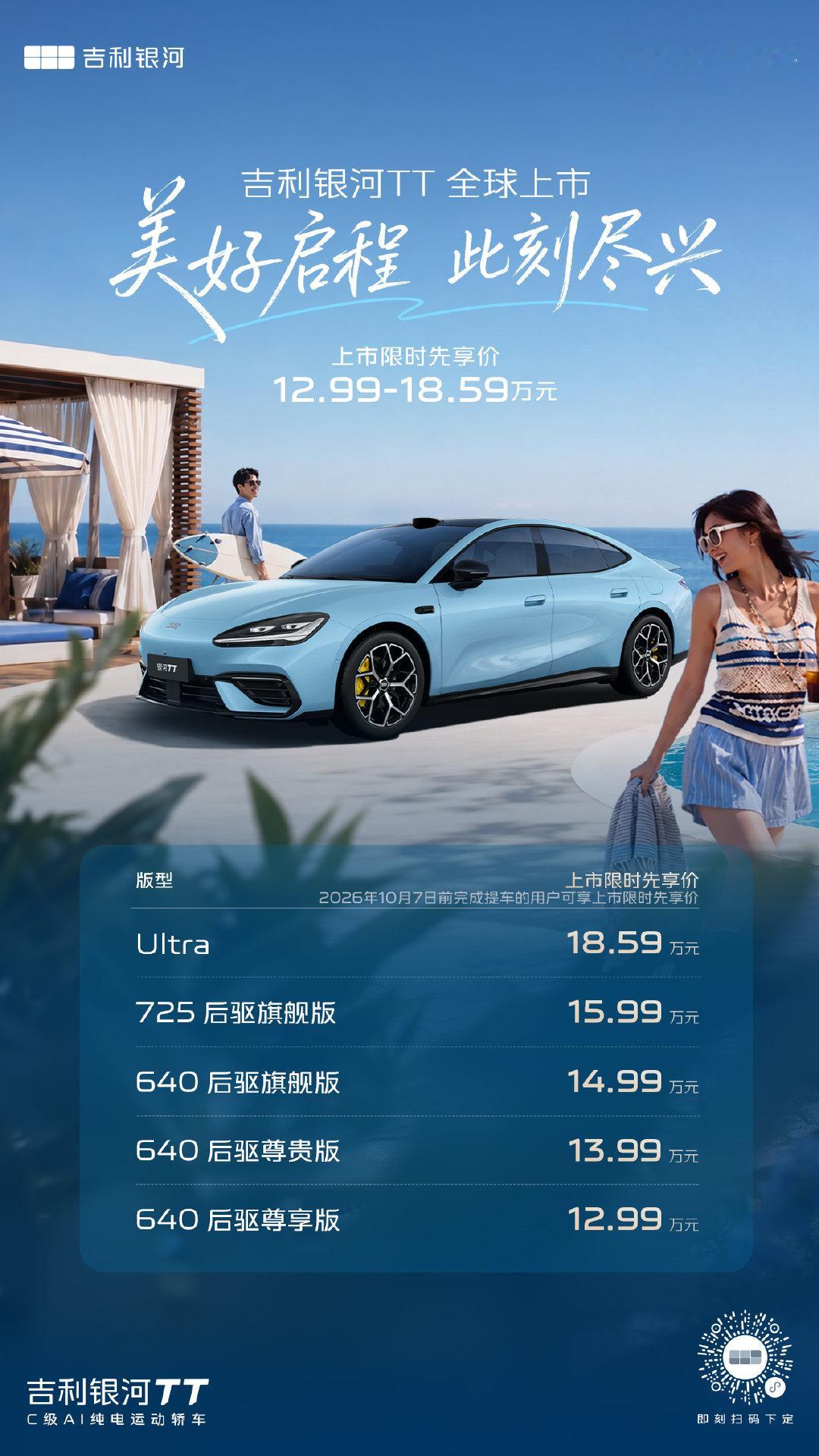 #千里浩瀚真敢开# 辅助驾驶拼的不是谁敢博眼球，而是谁敢兜底。千里浩瀚背靠沃尔沃百年安全基因，用百万事故库提前排雷，不拿用户试错。标配激光雷达加27颗感知元件，把物理安全底线焊死。这种长期主义的硬核投入，才是真敢开的底气。#吉利银河TT上市价12.99万起# ​