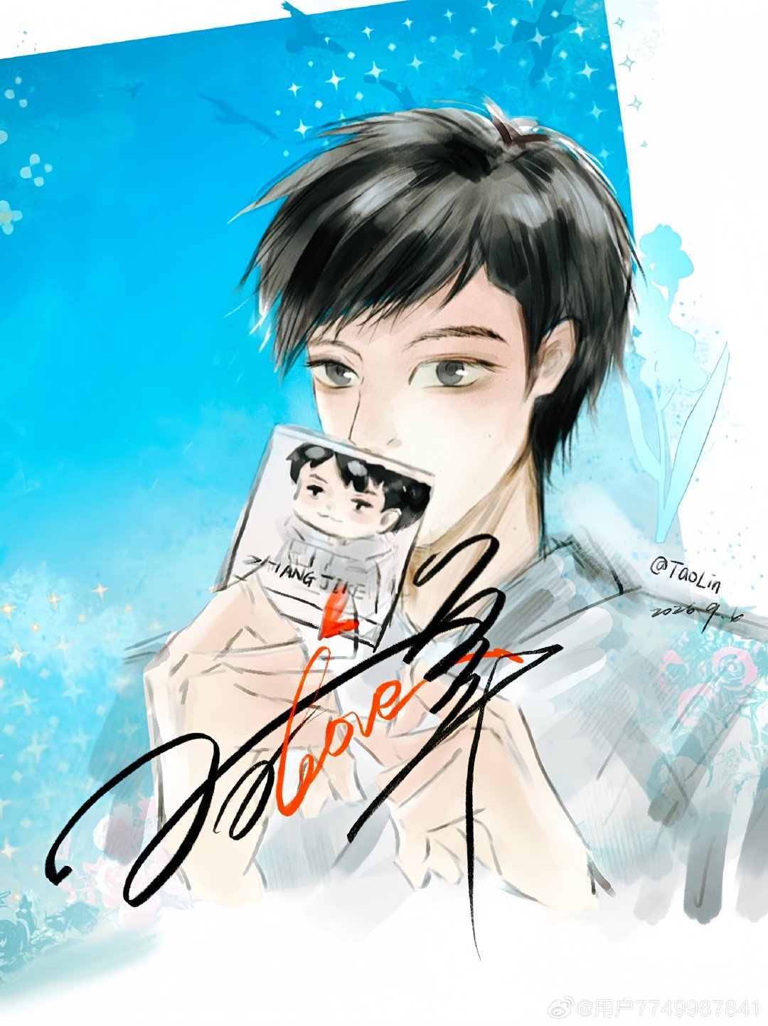 #张继科[超话]# 仿一下哥哥的签名 ​