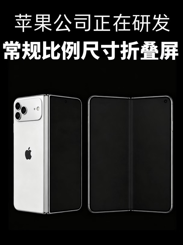常规尺寸比例折叠屏iPhone也要来了‼️