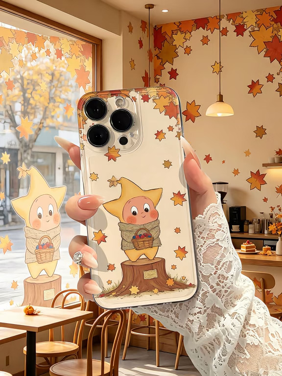 确定❓没被这个枫叶🍁星星人手机壳可爱到❓