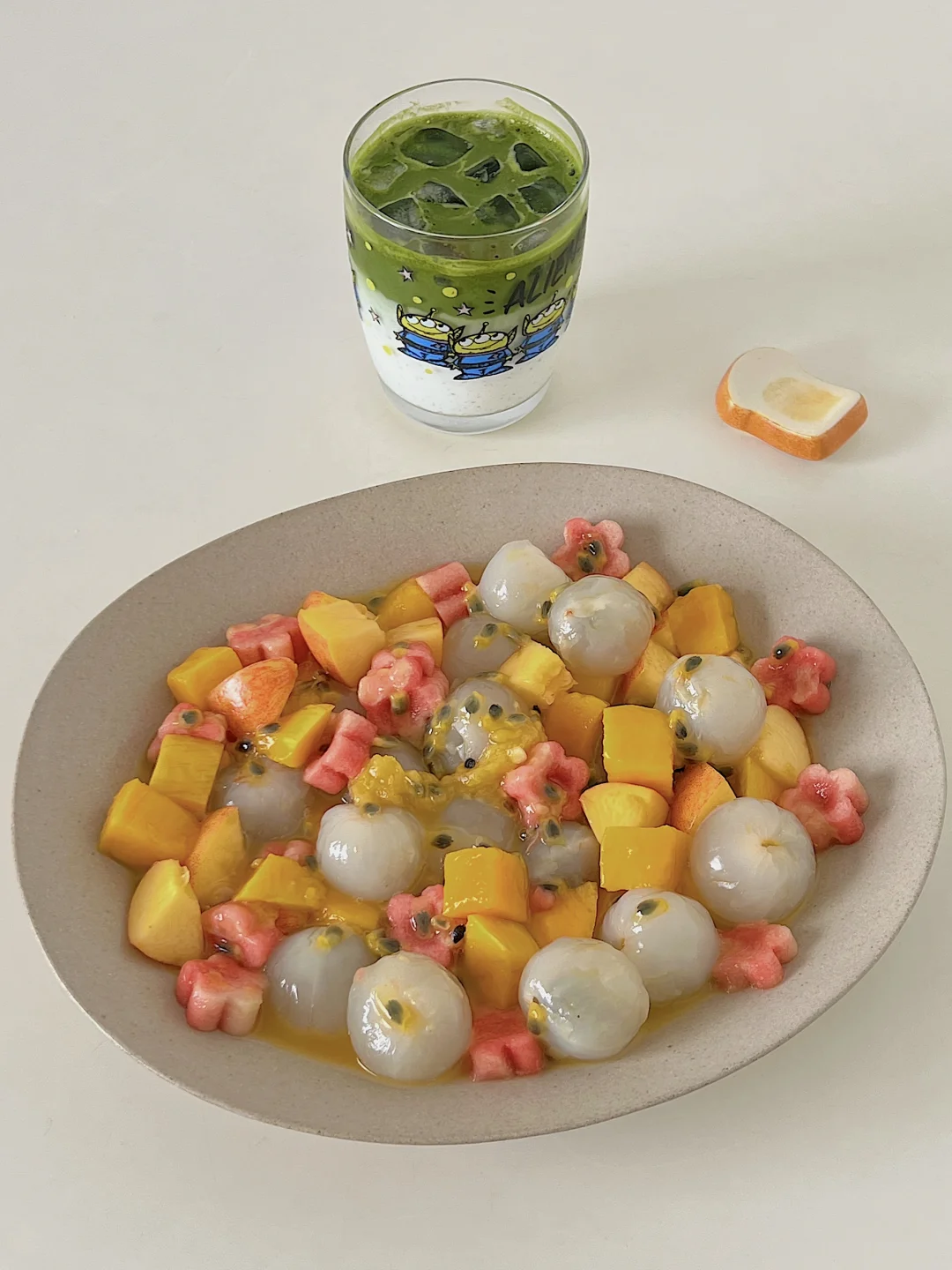 🌿夏日神仙吃法！荔枝百香果水果碗🥭真过瘾