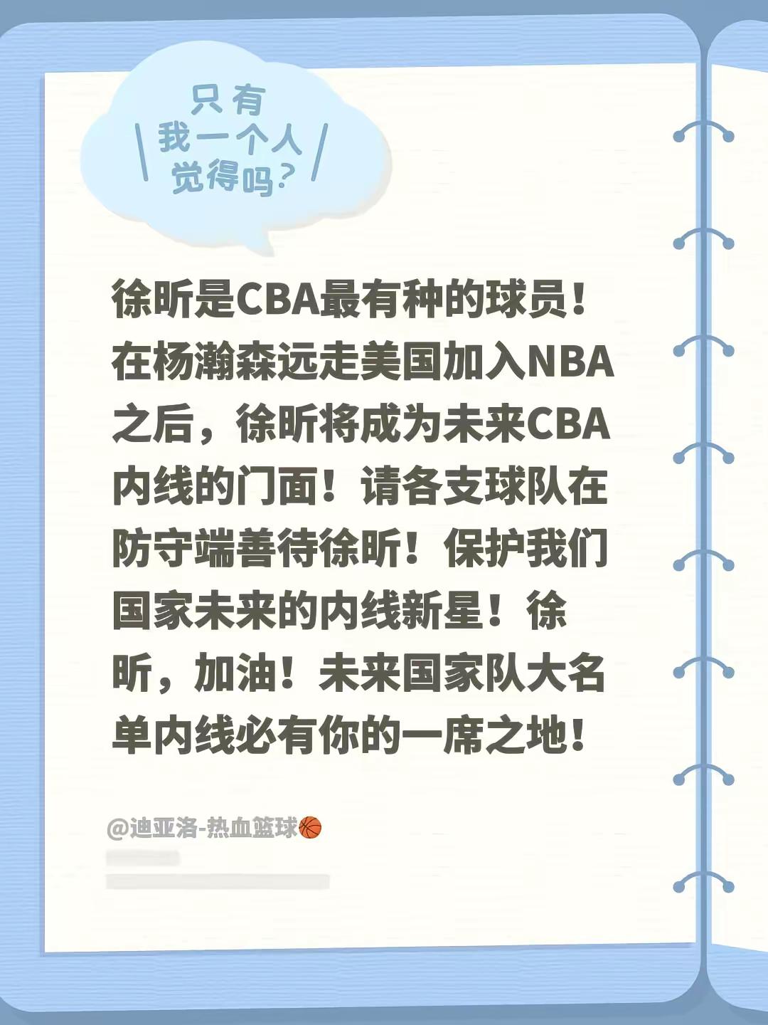 徐昕是CBA最有种的球员！在杨瀚森远走美国加入NBA之后，徐昕将成为未...