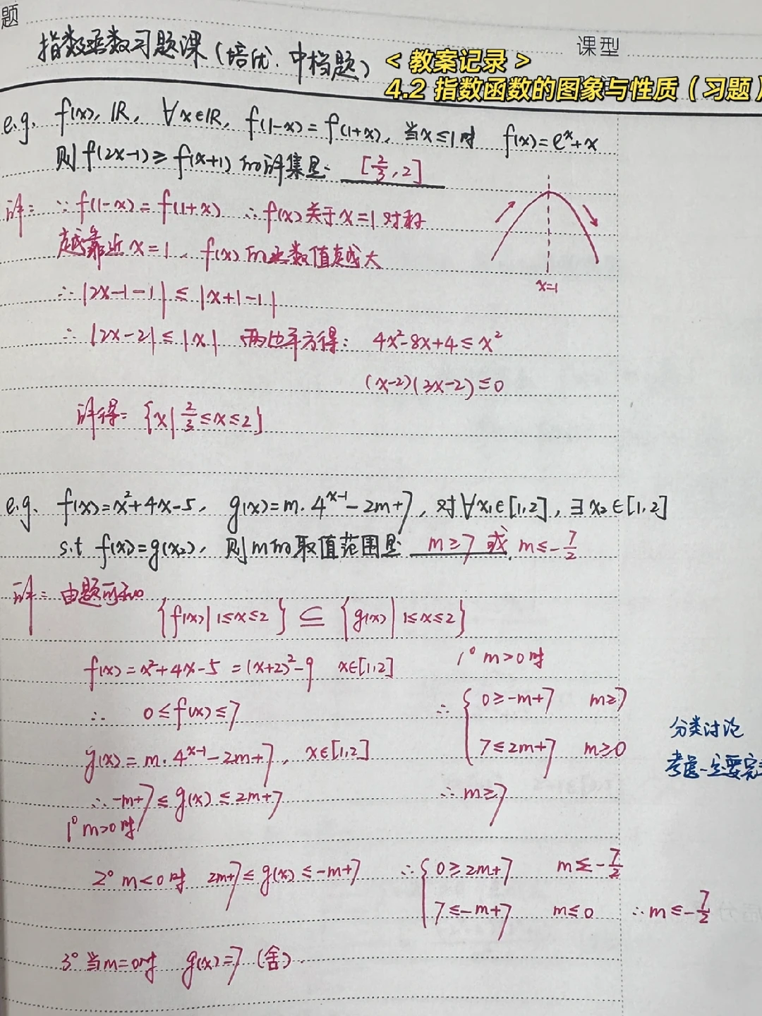 4.2 指数函数的图象与性质（习题）