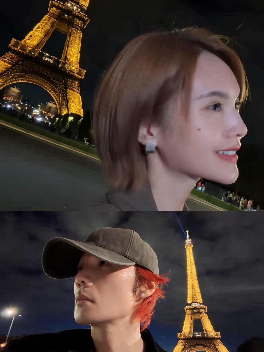 #李荣浩蹲着给杨丞琳拍照#李荣浩和杨丞琳这波“墨镜倒影里的隐秘密糖”，真的是低调又高级，甜到了无数人的心坎里！ ​