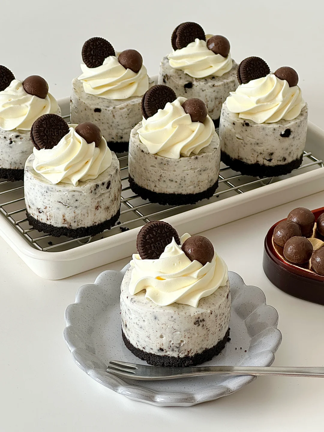 高级感下午茶甜品🍪奥利奥芝士蛋糕