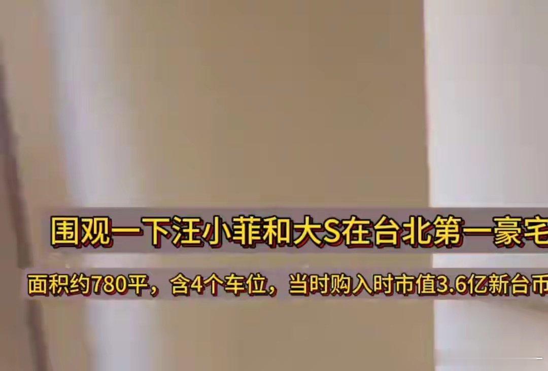 大S汪小菲豪宅曝光！房间像迷宫，客厅大的像酒店，面积足有780平 ​