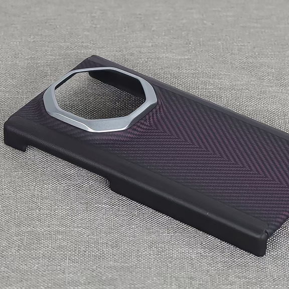 新品渐变紫凯夫拉磁吸壳