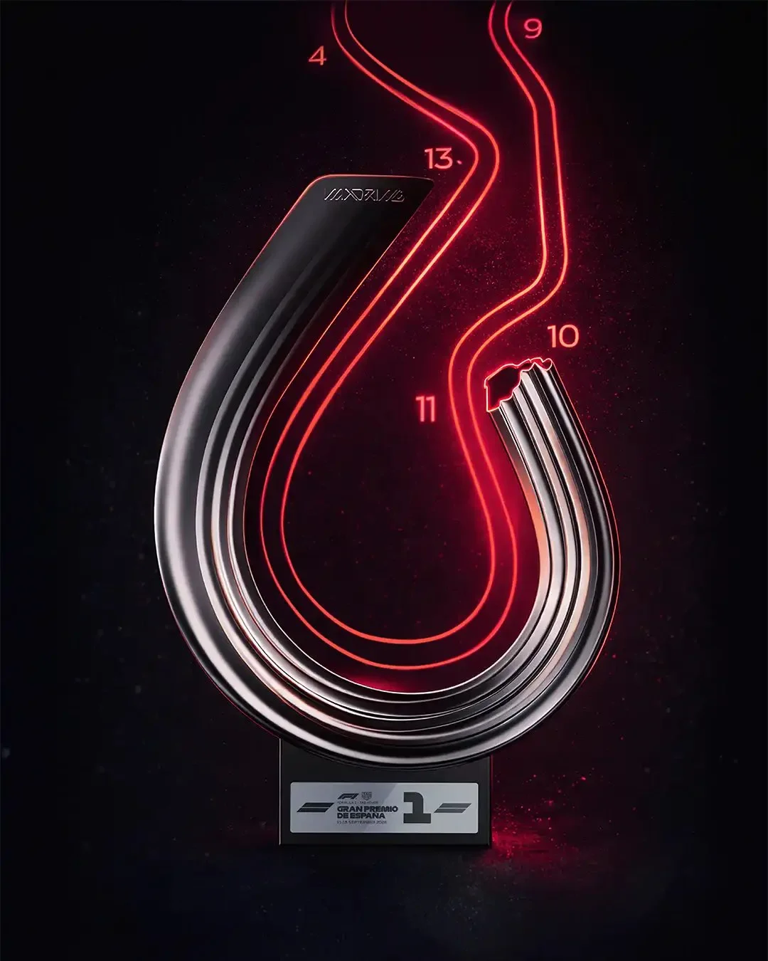本周F1西班牙🇪🇸大奖赛的分站赛冠军奖杯🏆
	
……“竖琴醒酒器”[dog