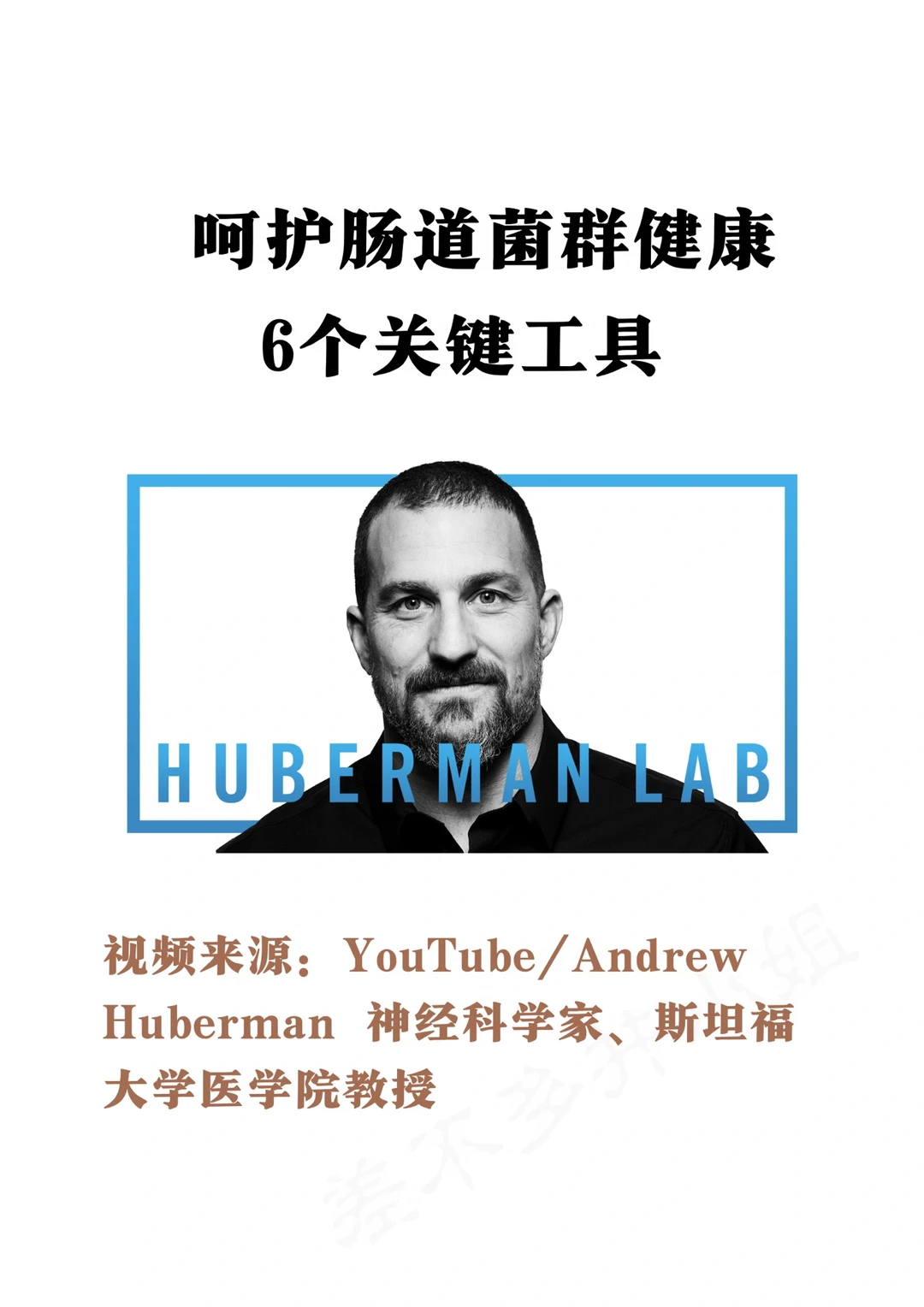 🎓斯坦福教授：科学呵护肠道的6个关键工具✅
