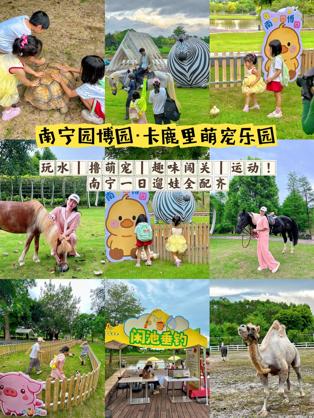 暑假不想在家鸡娃……就带他来南宁园博园