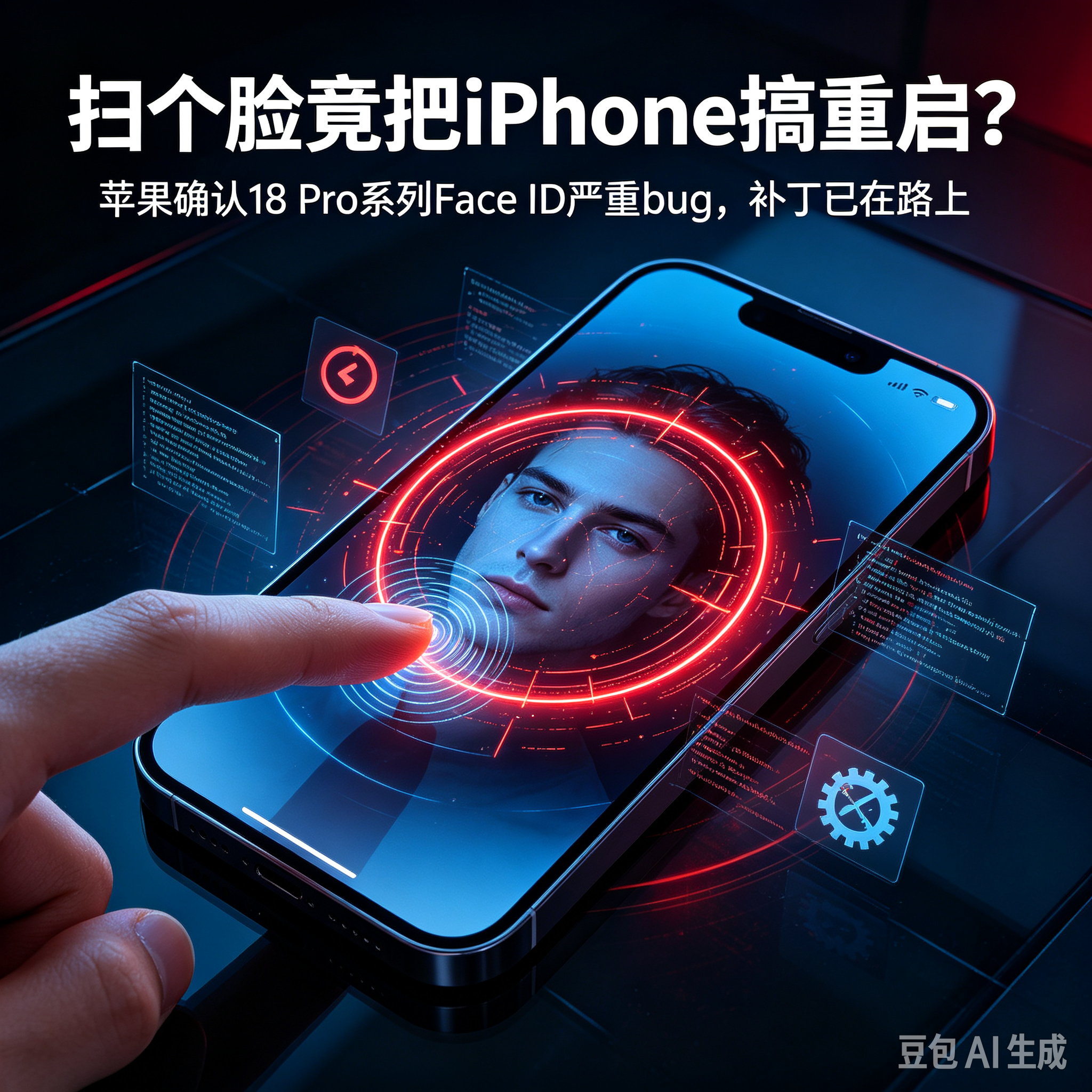 扫个脸竟把iPhone搞重启？苹果确认18 Pro系列Face ID严重bug，补丁已在路上

刚买新机本想“刷脸即开”，结果一脸下去直接黑屏重启——这两天iPhone 18 Pro、18 Pro Max的Face ID翻车冲上热搜。据多家媒体及苹果客服回应，部分新机在特定面容验证场景下会出现卡死、