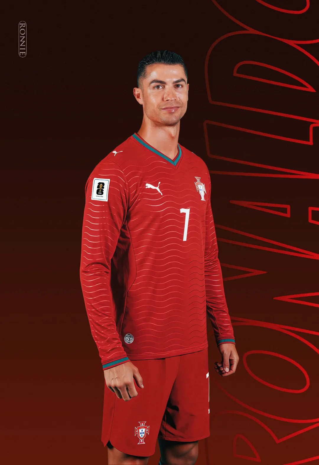 C罗2026世界杯定妆照第二张