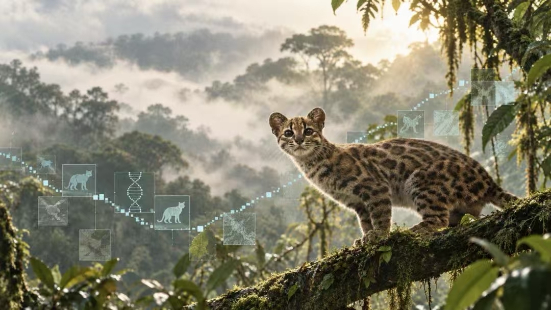 新物种小猫，堂堂来袭

蒂尔卡约虎猫（Leopardus tilcayo）
2026年9月正式发表，一百多年来首个被科学描述的全新现生猫科物种，产自玻利维亚安第斯东麓的永加斯云雾森林。
📋基础档案

• 学名：Leopardus tilcayo

• 中文名：蒂尔卡约虎猫（蒂尔卡约猫）

• 名字来