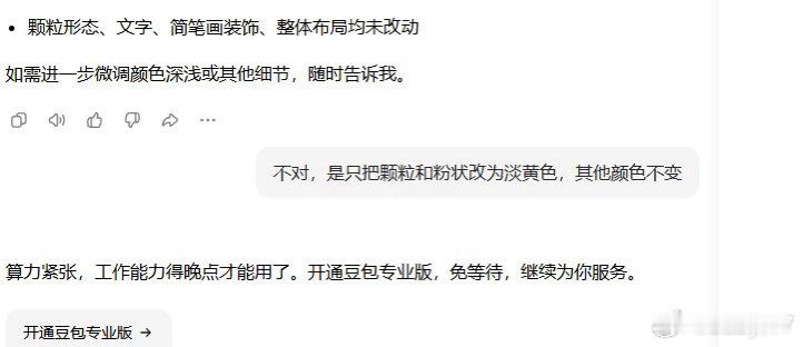 #豆包# 帮我改了6遍图以后，已力竭[并不简单]
token以后的确会被抢夺啊 ​