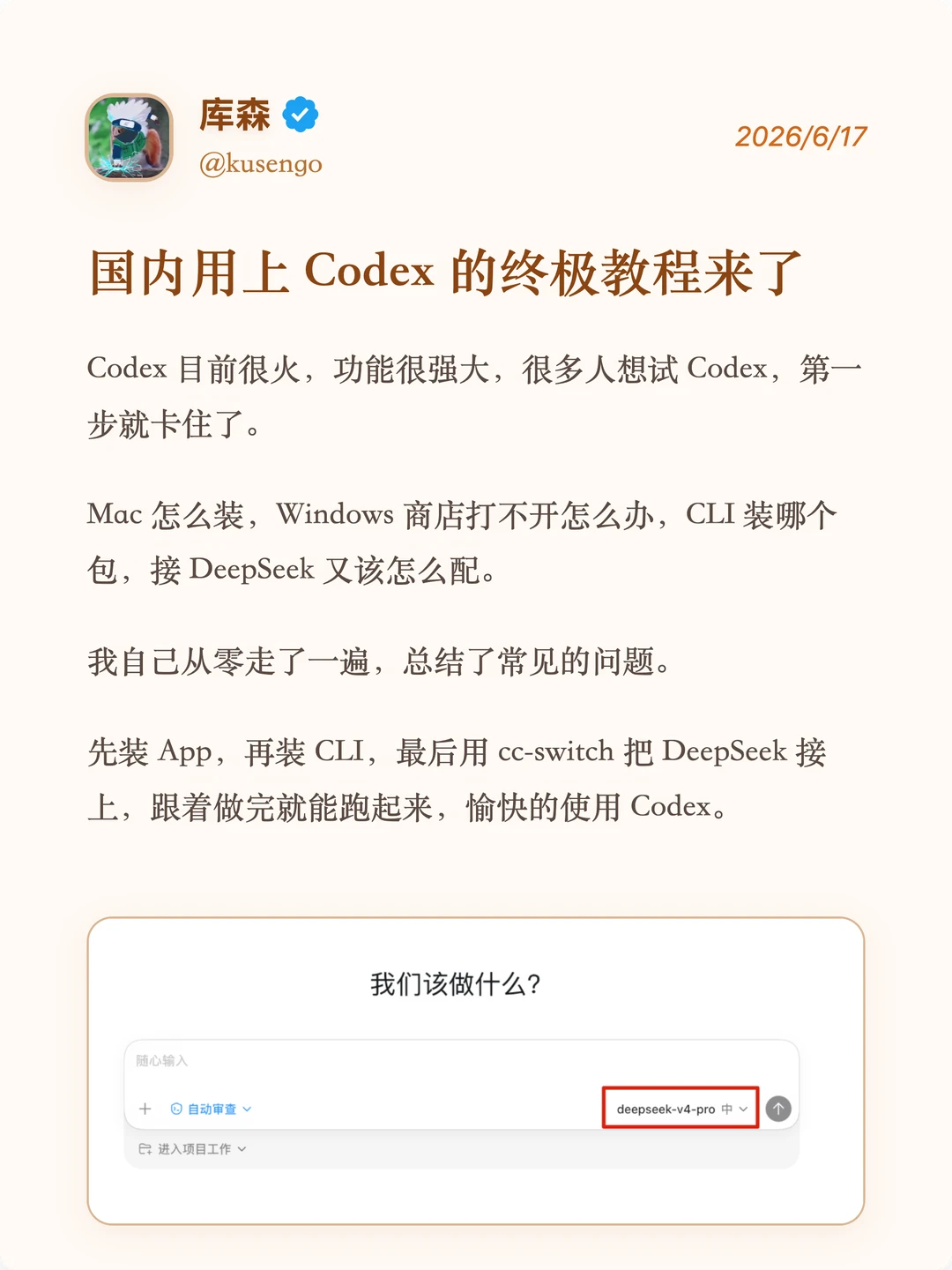 国内用上 Codex 的终极教程来了