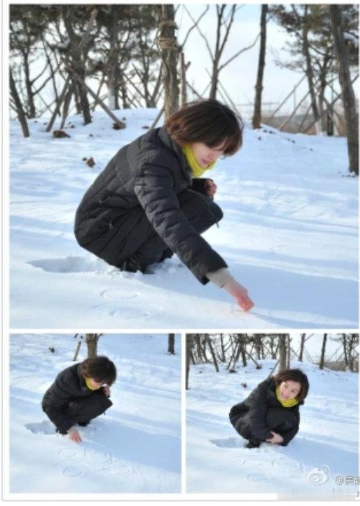 #吴越[超话]# 雪里的小越 ​