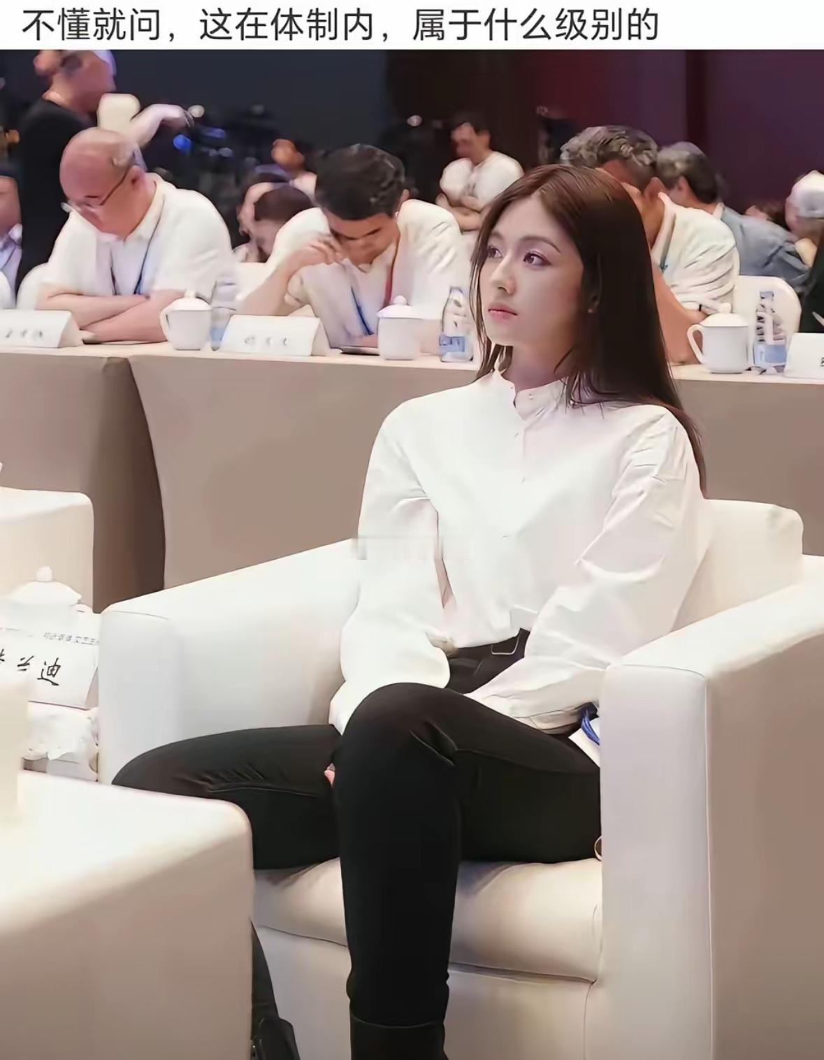 “体制内的保时捷”这词儿，
现在简直成了互联网上的一根“试金石”——甭管是真是假，谁沾上谁火，但大概率也
得“翻车”。

李兰迪这穿着太得体正式了，像是公务员，气质也是一绝。