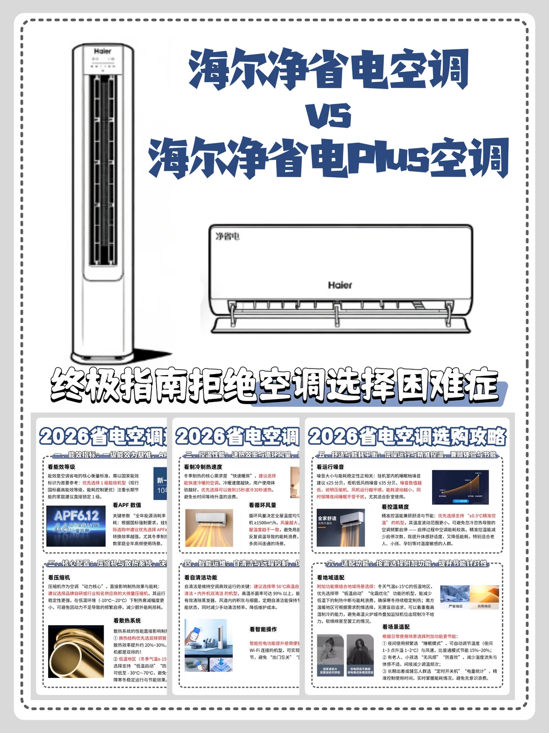 海尔净省电全系列解析：到底应该怎么选？