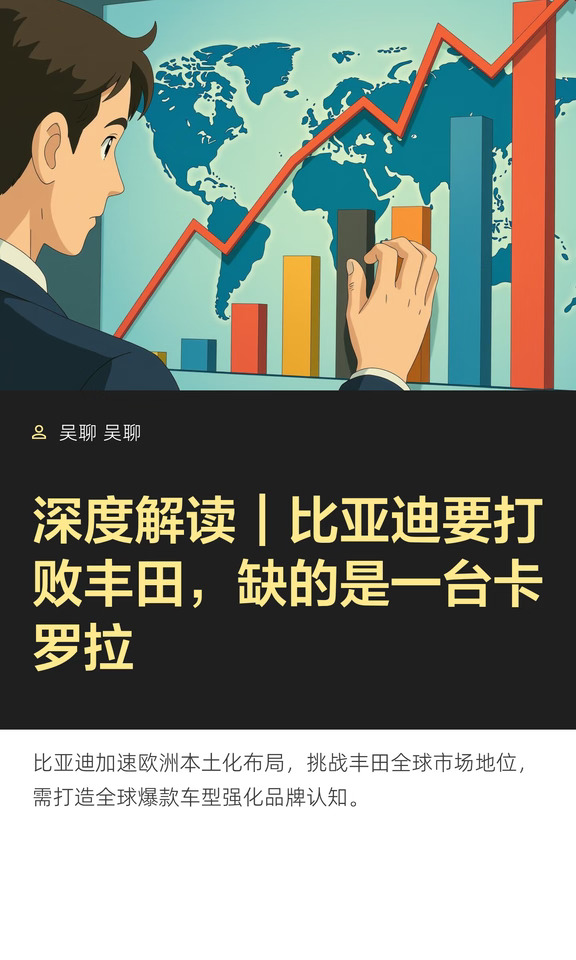 比亚迪要打败丰田，缺的是一台卡罗拉