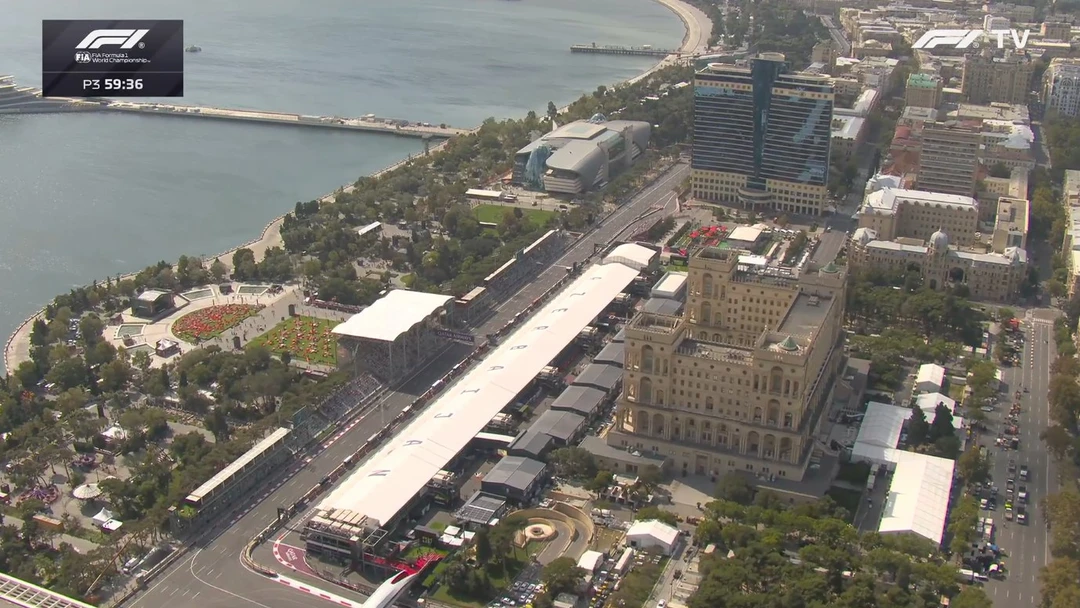 阿塞拜疆🇦🇿FP3开始，暂时没有赛车出场
#F1 #2026F1阿塞拜疆大奖