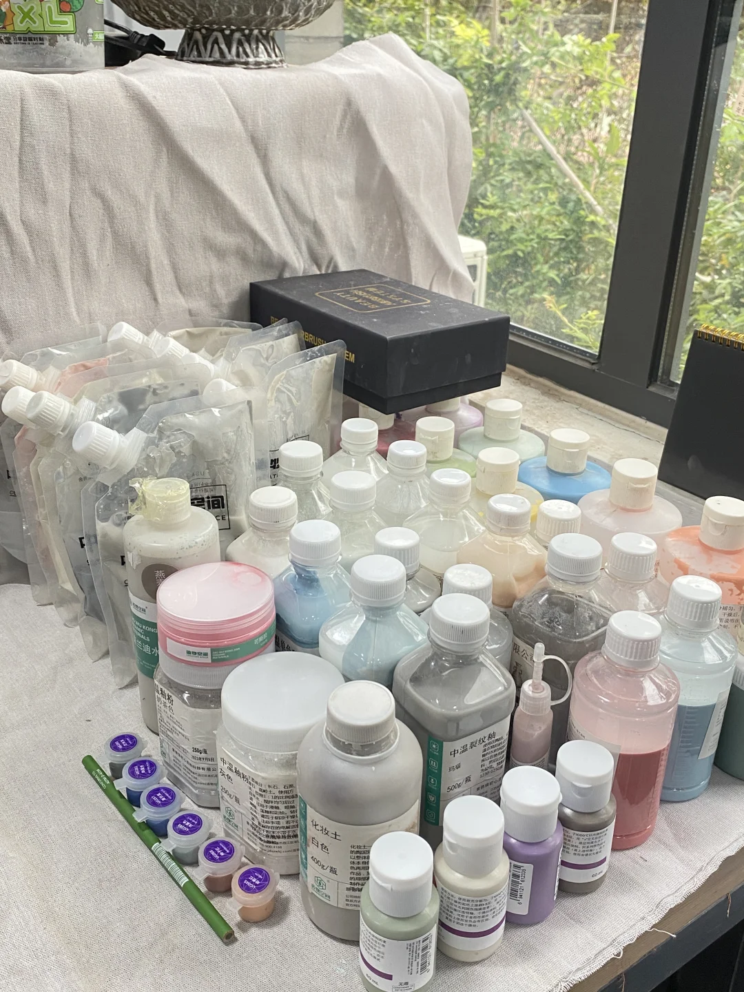 陶艺plog🎨：釉料到齐*开始幸福的试釉